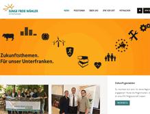 Tablet Screenshot of jfw-unterfranken.de